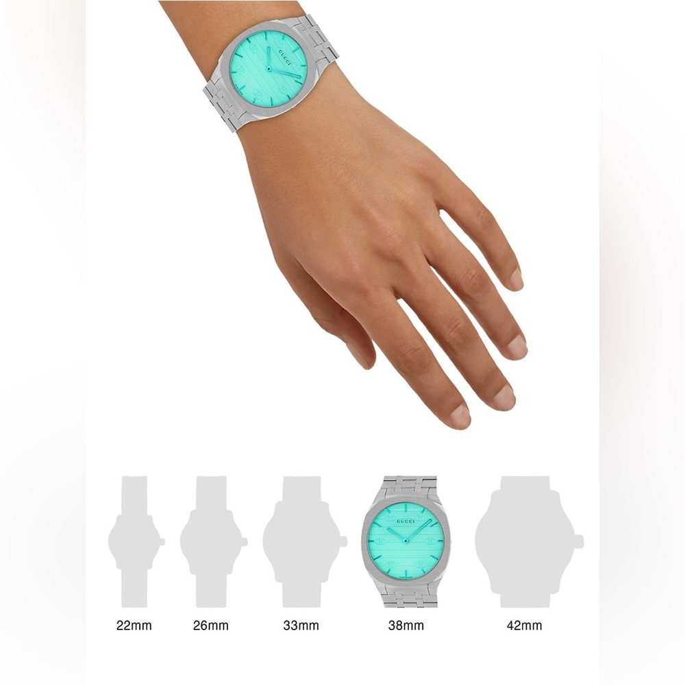 Gucci Watch.  ⭐️⭐️ Comes with Full Gift Box.   Newest Style. Sized for women 6.5 - Picture 4 of 6